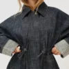 Chaqueta oversize de denim texturado – Chaquetas y gabardinas