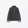 Chaqueta oversize de denim texturado Chaqueta oversize de denim texturado