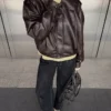 Chaqueta plisada de Faux Leather – Chaquetas y gabardinas Chaqueta plisada de Faux Leather – Chaquetas y gabardinas