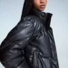 Chaqueta Puffer con efecto de cuero – Chaquetas y gabardinas Chaqueta Puffer con efecto de cuero – Chaquetas y gabardinas