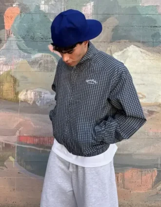 Chaqueta técnica a cuadros – Chaquetas – Hombre