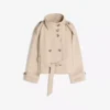 Chaqueta trench con cuello de embudo Chaqueta trench con cuello de embudo