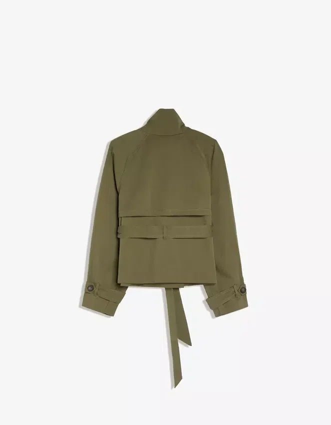 Chaqueta trench con cuello de embudo Chaqueta trench con cuello de embudo