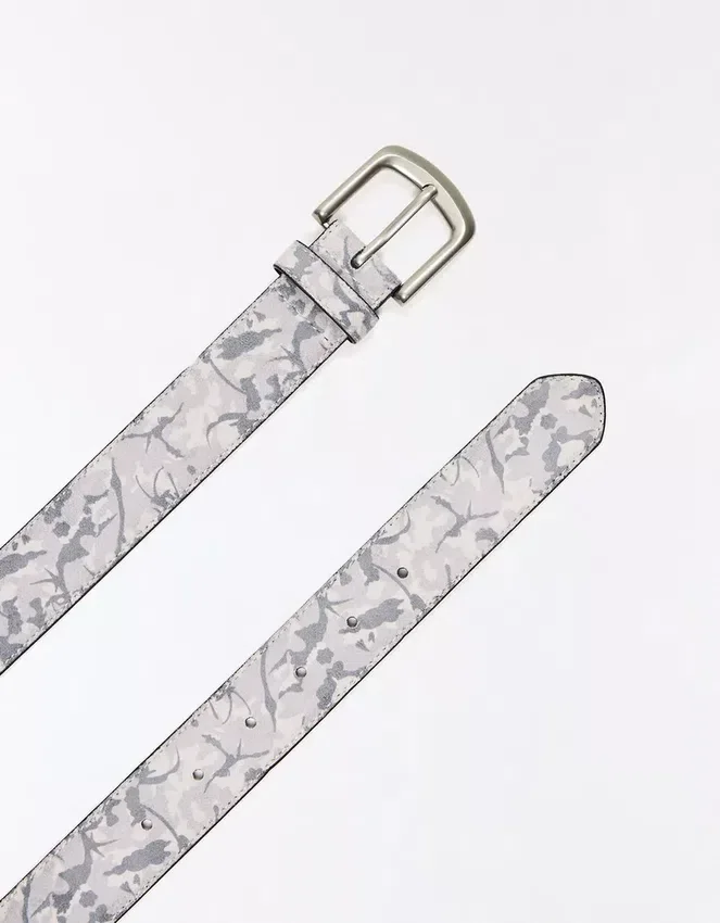 Cinturón con estampado de hojas – Accesorios – Hombre Cinturón con estampado de hojas – Accesorios – Hombre