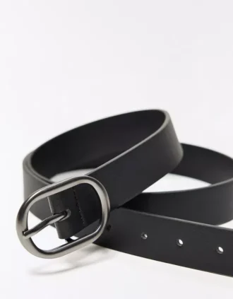 Cinturón con hebilla ovalada – Accesorios Cinturón con hebilla ovalada – Accesorios