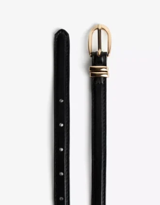 Cinturón de Faux Leather con pespuntes – Accesorios Cinturón de Faux Leather con pespuntes – Accesorios