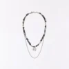 Collar de acero inoxidable y piedra – Accesorios Collar de acero inoxidable y piedra – Accesorios