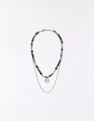 Collar de acero inoxidable y piedra – Accesorios Collar de acero inoxidable y piedra – Accesorios