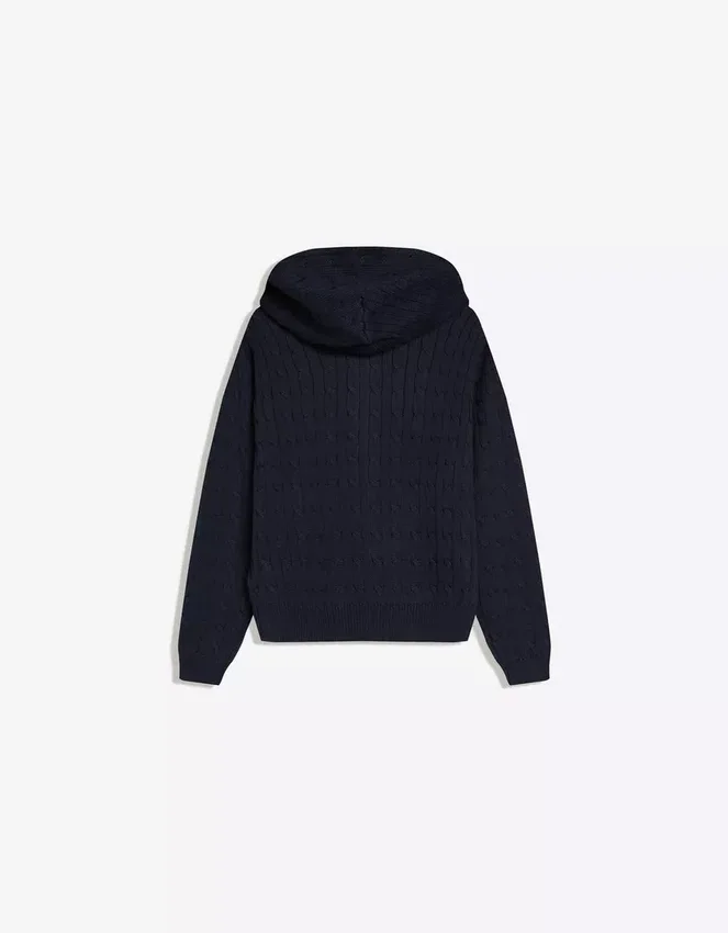 Cárdigan con cremallera de punto trenzado – Jerseis y cárdigans Cárdigan con cremallera de punto trenzado – Jerseis y cárdigans