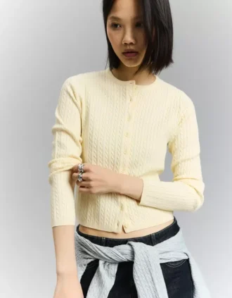 Cárdigan trenzado con botones – Jerseis y cárdigans Cárdigan trenzado con botones – Jerseis y cárdigans