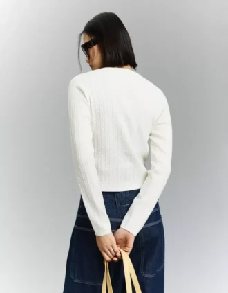 Cárdigan trenzado con botones – Jerseis y cárdigans Cárdigan trenzado con botones – Jerseis y cárdigans