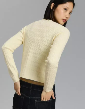 Cárdigan trenzado con botones – Jerseis y cárdigans Cárdigan trenzado con botones – Jerseis y cárdigans