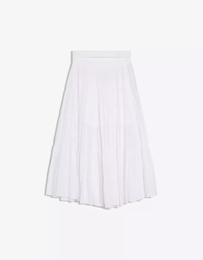 Falda midi con cintura doblada Falda midi con cintura doblada