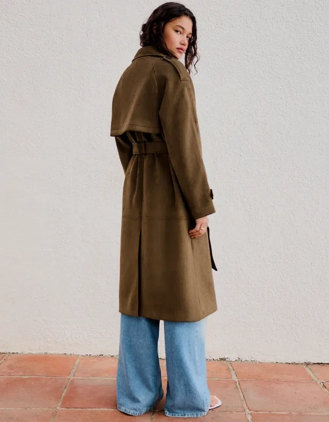 Gabardina de ante sintético – Chaquetas y abrigos Gabardina de ante sintético – Chaquetas y abrigos