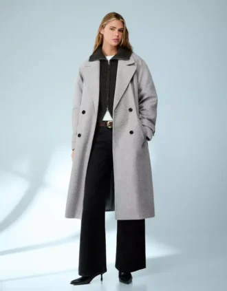 Gabardina suave con cinturón – Chaquetas y abrigos