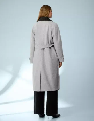 Gabardina suave con cinturón – Chaquetas y abrigos