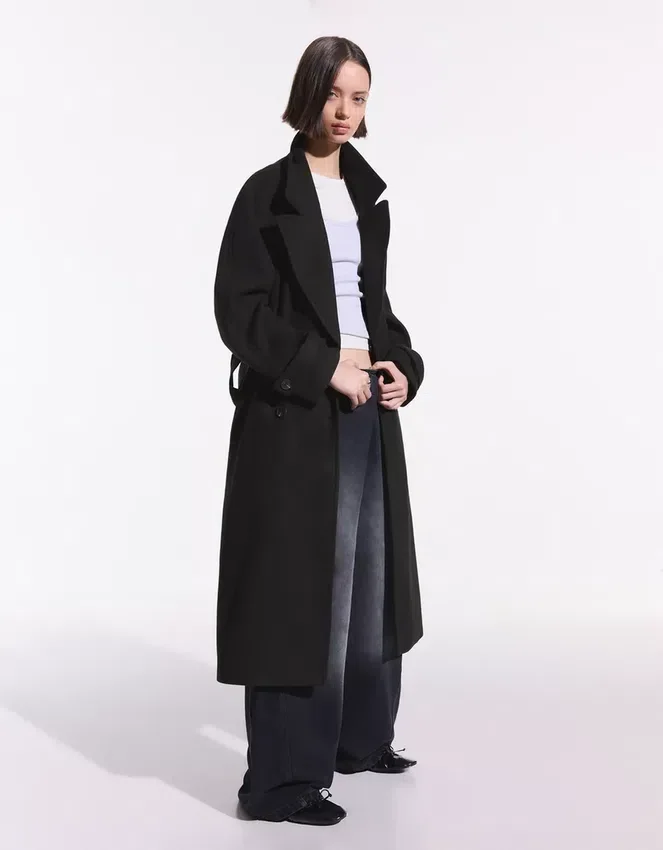 Gabardina suave con cinturón – Chaquetas y abrigos Gabardina suave con cinturón – Chaquetas y abrigos