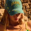 Gorra bordada de Brasil