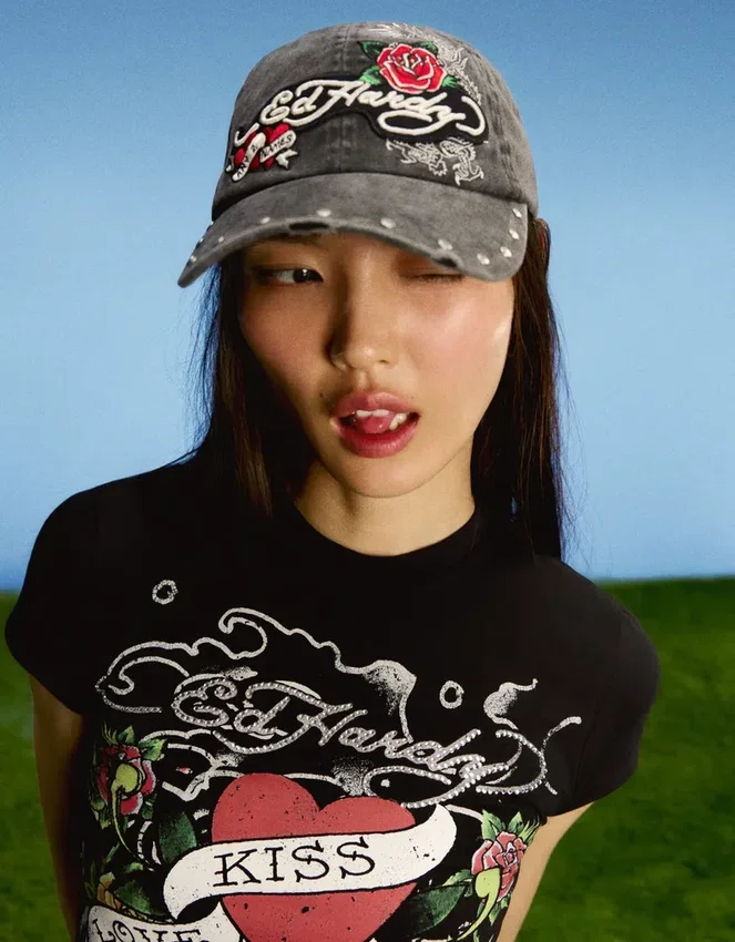 Gorra bordada Ed Hardy X Bershka Gorra bordada Ed Hardy X Bershka