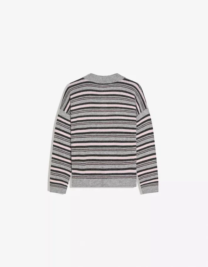 Jersey de cuello polo a rayas Jersey de cuello polo a rayas