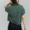 Jersey de cuello polo a rayas – Tops y bodies Jersey de cuello polo a rayas – Tops y bodies