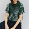 Jersey de cuello polo a rayas – Tops y bodies Jersey de cuello polo a rayas – Tops y bodies