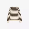 Jersey de cuello redondo a rayas Jersey de cuello redondo a rayas