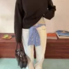 Jersey oversize de cuello redondo