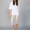 Leggings capri de encaje