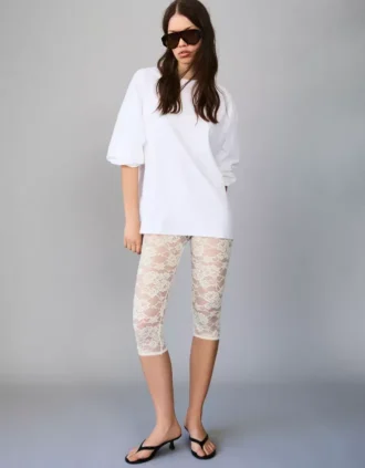 Leggings capri de encaje Leggings capri de encaje