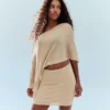 Minifalda con hilo metalizado – Mujer