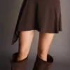 Minivestido asimétrico de manga larga con bajo acampanado – Vestidos y monos Minivestido asimétrico de manga larga con bajo acampanado – Vestidos y monos