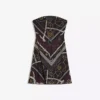 Minivestido bandeau de tul