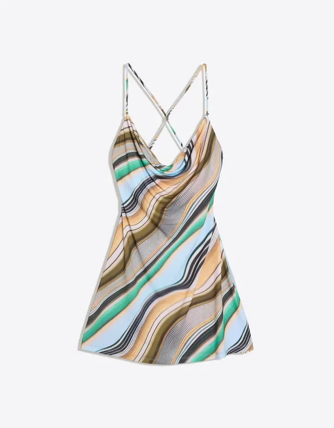 Minivestido con cuello halter Minivestido con cuello halter