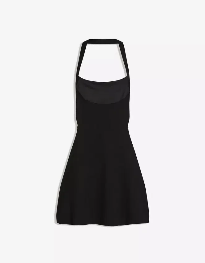 Minivestido con cuello halter Minivestido con cuello halter