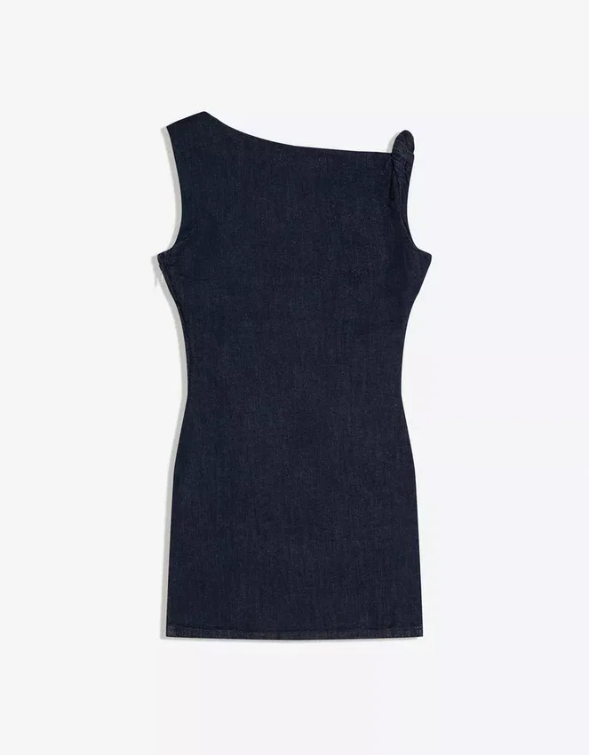 Minivestido de denim con hombros al aire – Vestidos y monos Minivestido de denim con hombros al aire – Vestidos y monos