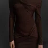 Minivestido de tul de manga larga con nudos – Vestidos y monos Minivestido de tul de manga larga con nudos – Vestidos y monos