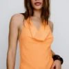 Minivestido drapeado