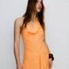 Minivestido drapeado