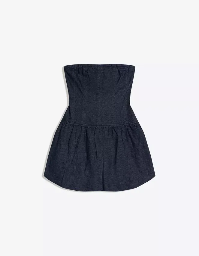 Minivestido globo Denim – Vestidos y monos Minivestido globo Denim – Vestidos y monos