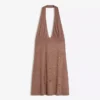 Minivestido halter con tachuelas Minivestido halter con tachuelas