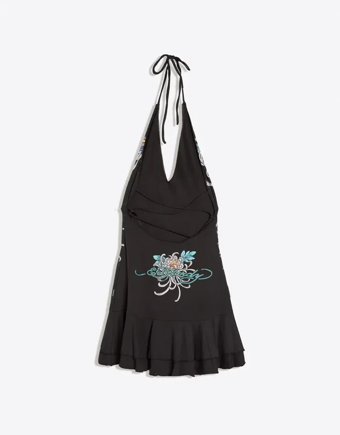 Minivestido halter Ed Hardy X Bershka Minivestido halter Ed Hardy X Bershka