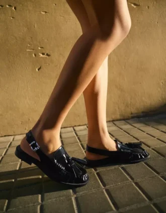 Mocasines sin talón con borlas – Zapatos Mocasines sin talón con borlas – Zapatos