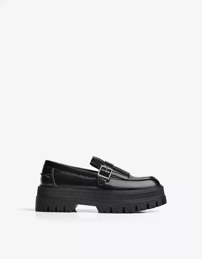 Mocasín de suela gruesa con hebilla – Zapatos de vestir Mocasín de suela gruesa con hebilla – Zapatos de vestir
