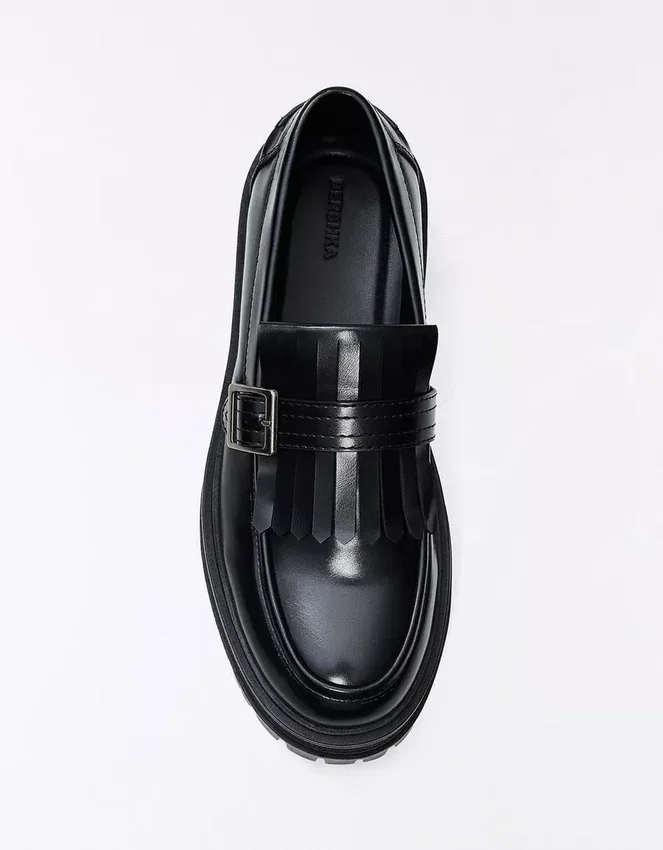 Mocasín de suela gruesa con hebilla – Zapatos de vestir Mocasín de suela gruesa con hebilla – Zapatos de vestir