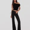 Pantalones acampanados de talle bajo Pantalones acampanados de talle bajo