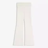 Pantalones acampanados técnicos con cintura remangada Pantalones acampanados técnicos con cintura remangada