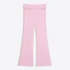 Pantalones acampanados técnicos con cintura remangada Pantalones acampanados técnicos con cintura remangada