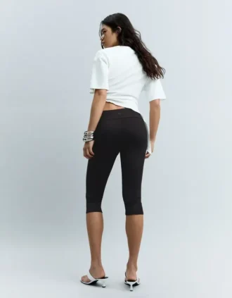 Pantalones capri de punto técnico