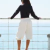 Pantalones capri de tiro bajo Pantalones capri de tiro bajo